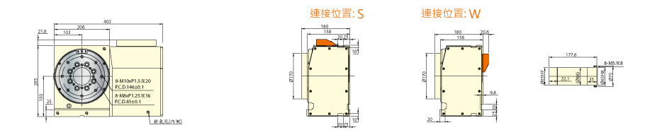 四川滾子凸輪四川分度盤尺寸圖